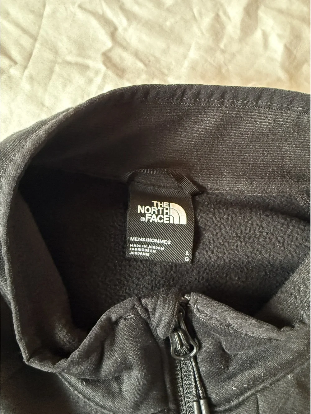 The North Face Men's Black Fleece Pullover Jacket Large